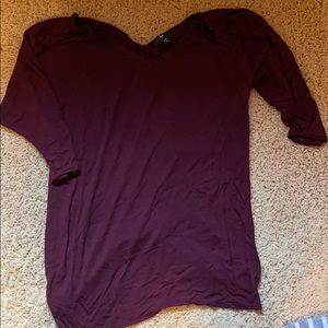 Maroon top